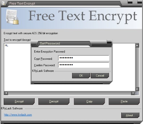Free Text Encrypt 1.00 full